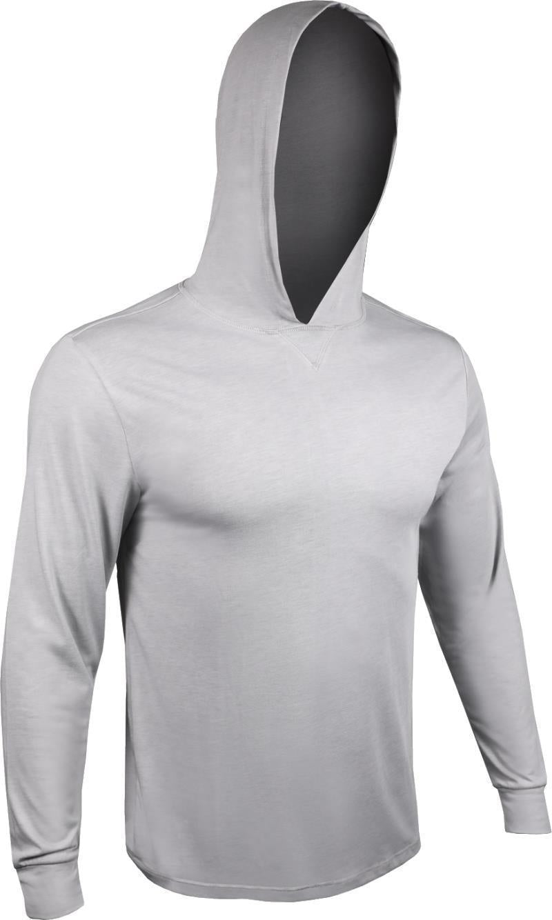 All Day LS Hooded Tee - Mens - Heathered Grey 1
