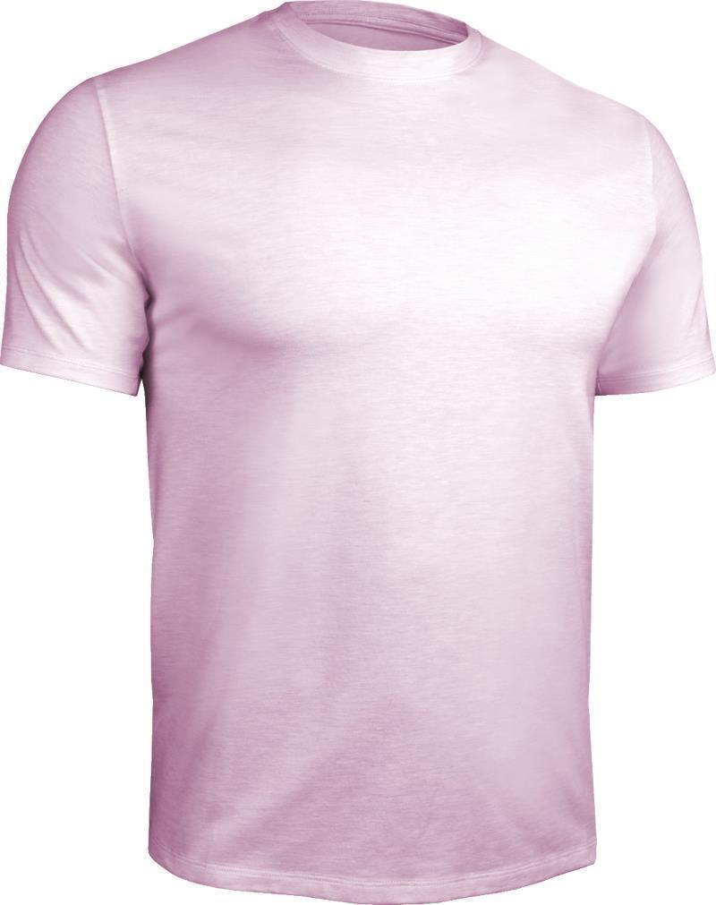 Crew Neck Tee - Mens - Heathered Light Pink 1