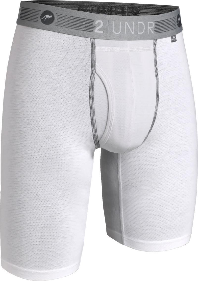 Flow Shift Long Leg, 9" Inseam - Solid - Mens - White 1