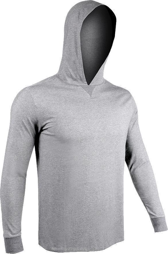 Hooded LS Tee - Mens - Grey 1