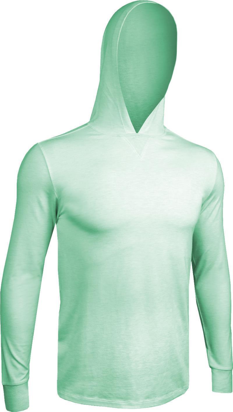 Hooded LS Tee - Mens - Heathered Mint Green 1