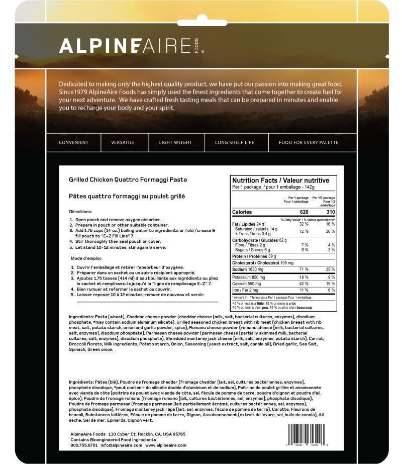 Grilled Chicken Quattro Formaggi Pasta - Not Applicable 2