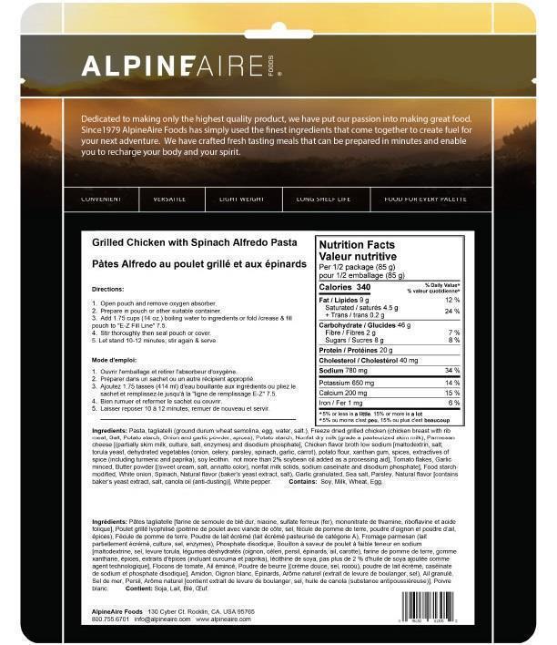 Grilled Chicken with Spinach Alfredo Pasta - Not Applicable 2