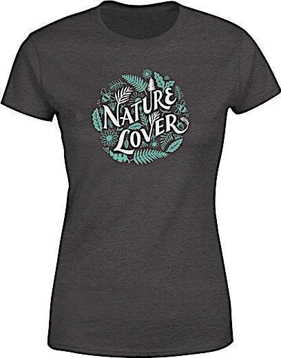 Nature Lover T-Shirt - Womens - Heather Charcoal 1