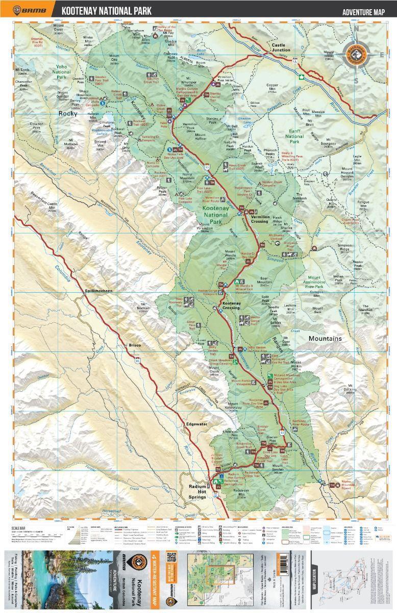 Adventure Map - Kootenay National Park - Not Applicable 2