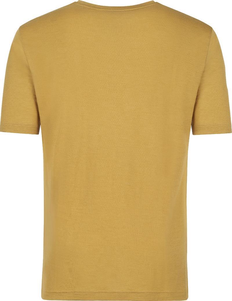 Black Merino SS Chevron Tee - Mens - gold 1