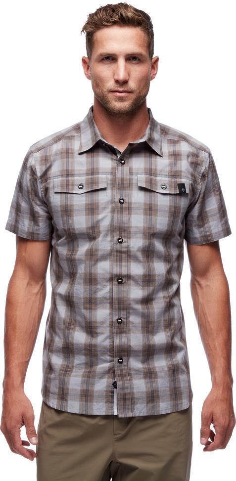 Benchmark SS Shirt - Mens - Pewter / Dark Curry Plaid 1