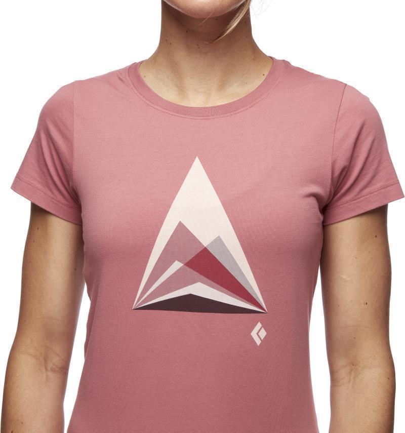 Mountain Transparency SS Tee - Womens - Rosewood 4