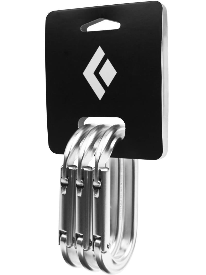 Oval Keylock Carabiner - 3 Pack - Not Applicable 1
