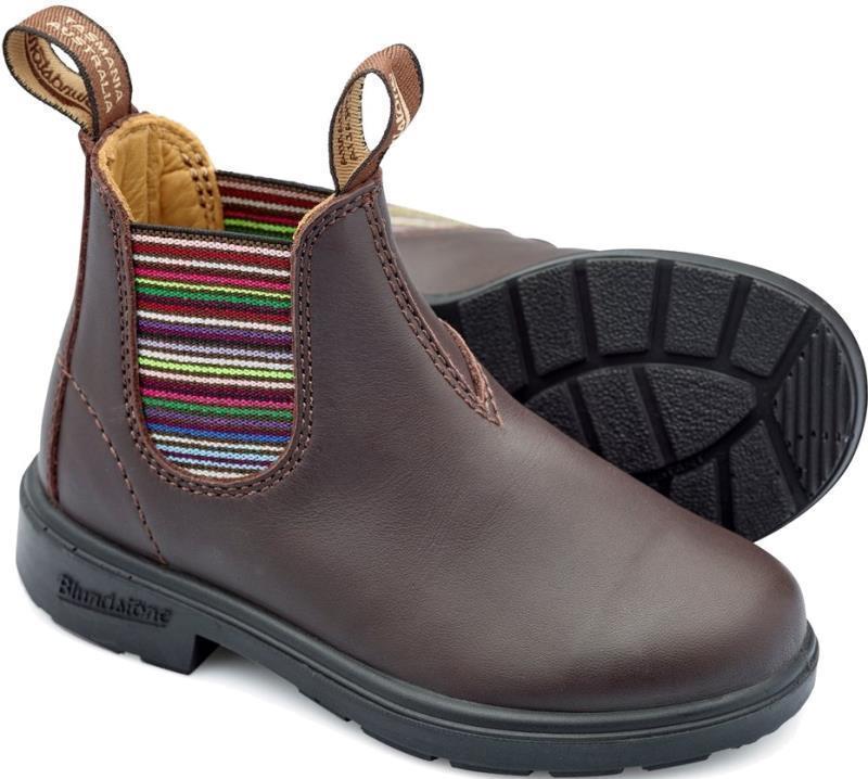 Kids - 1413 - Stout Brown with Striped Elastic - Not Applicable 2