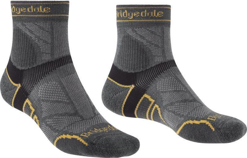 Trail Run Lightweight T2 Merino Sport 3/4 Crew Socks - Mens - Gunmetal 1