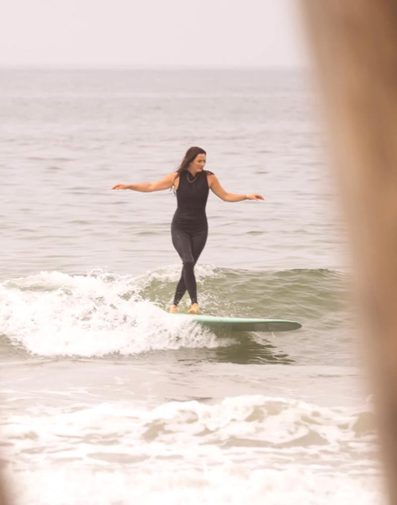Sadie Sleeveless Wetsuit - Womens - Ginkgo Embossed 4