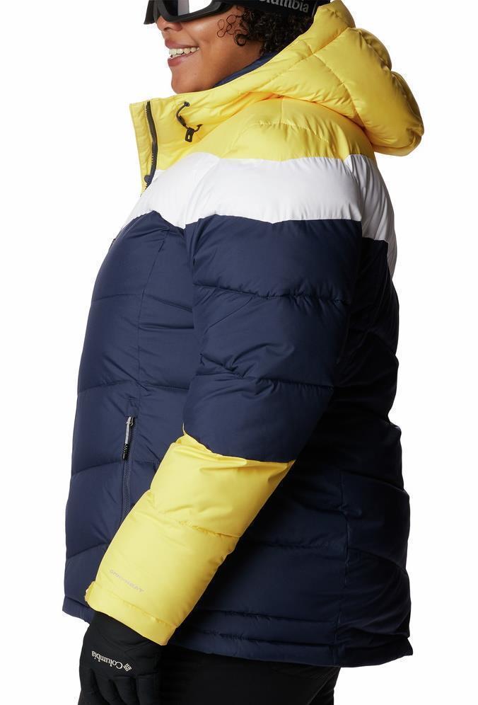 Abbott Peak Insulated Jacket - Plus - Womens - Nocturnal / White / Sun Glow 2