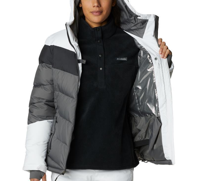 Abbott Peak Insulated Jacket - Womens - City Grey / Shark / White 1