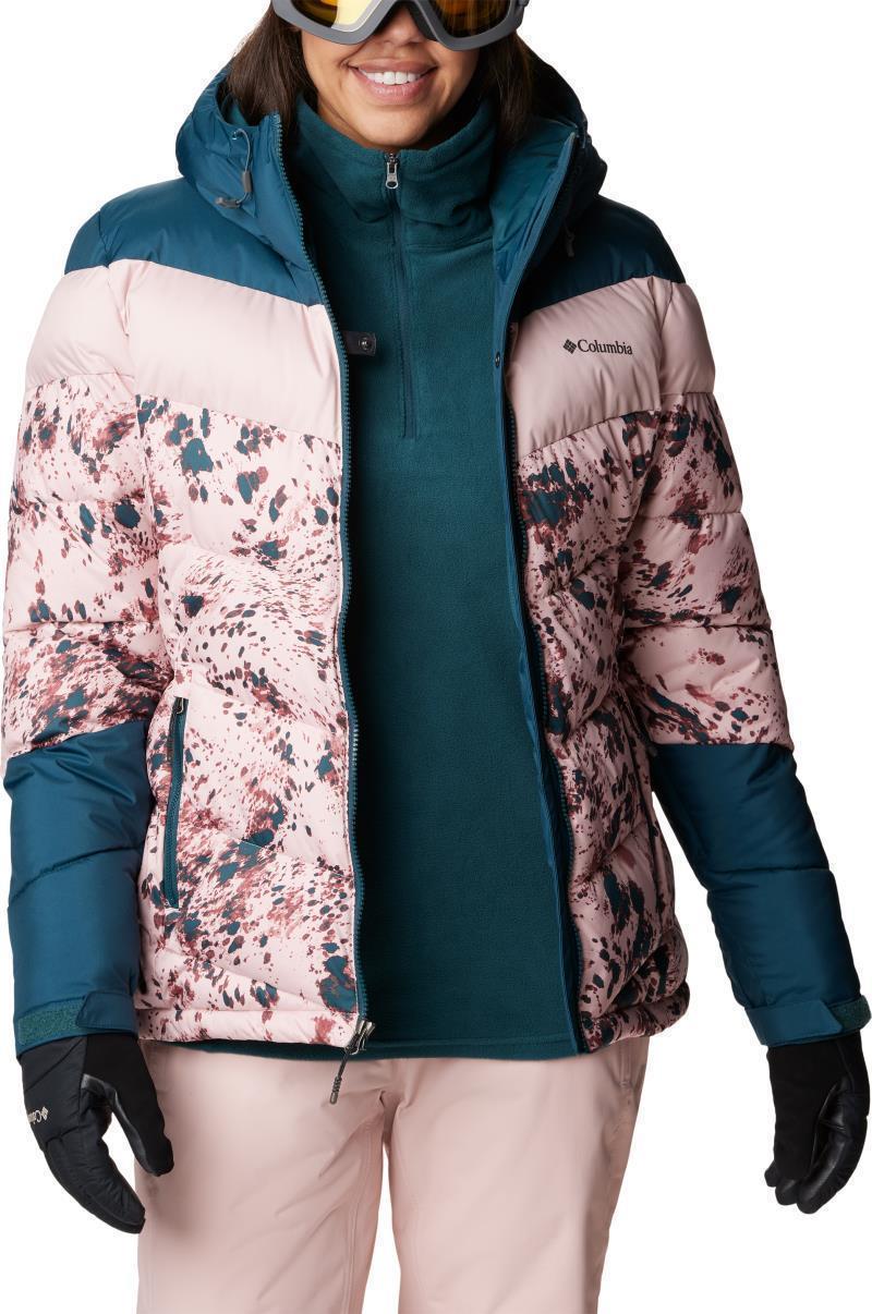 Abbott Peak Insulated Jacket - Womens - Dusty Pink Flurries / Night Wave / Dusty Pink 3