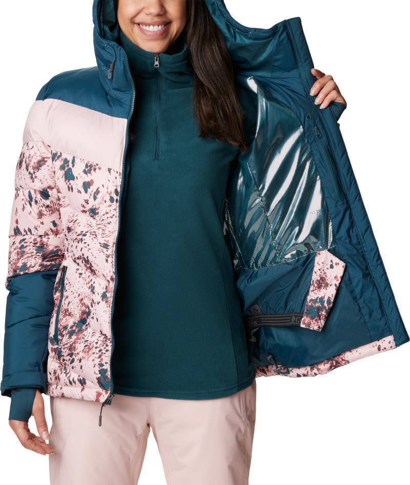 Abbott Peak Insulated Jacket - Womens - Dusty Pink Flurries / Night Wave / Dusty Pink 4