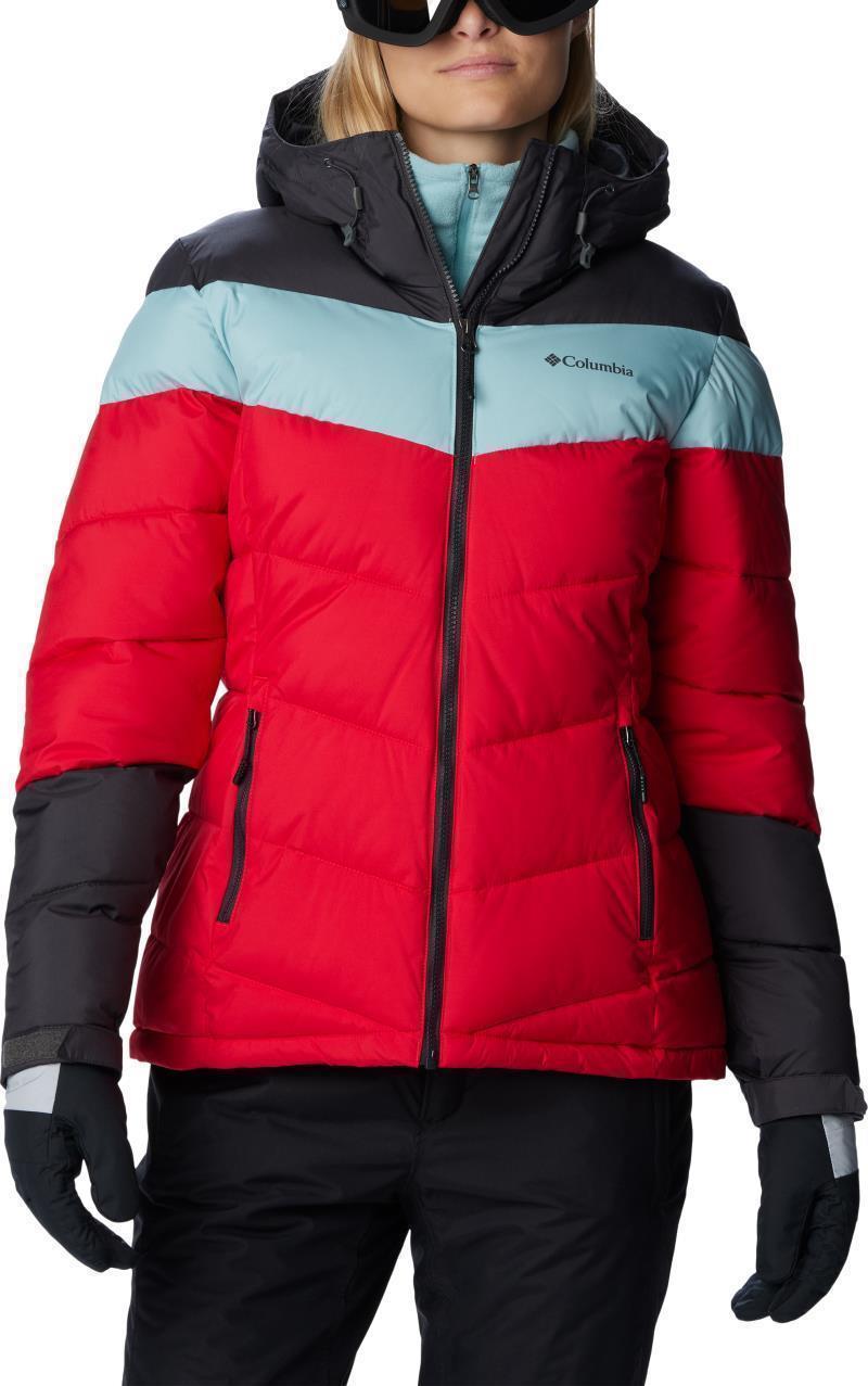 Abbott Peak Insulated Jacket - Womens - Red Lily / Shark / Aqua Haze 1