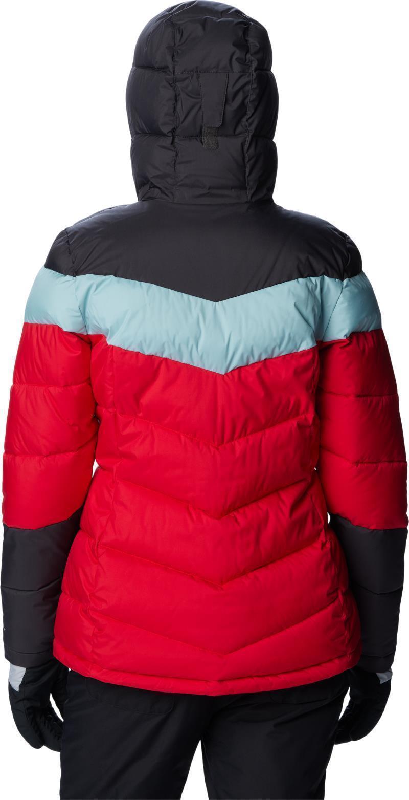 Abbott Peak Insulated Jacket - Womens - Red Lily / Shark / Aqua Haze 2