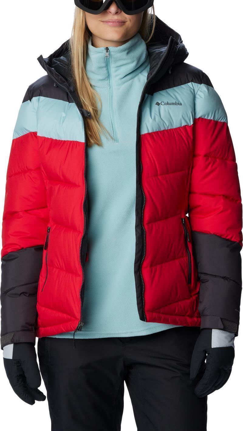 Abbott Peak Insulated Jacket - Womens - Red Lily / Shark / Aqua Haze 3