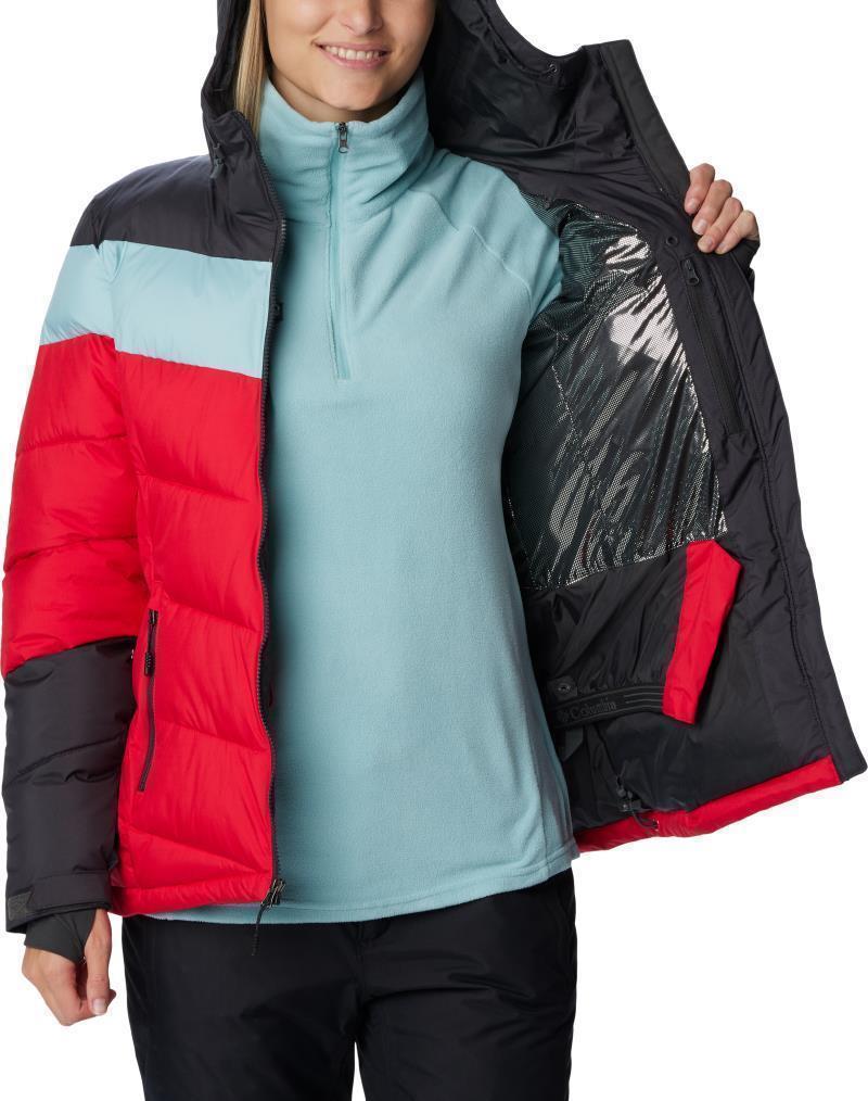 Abbott Peak Insulated Jacket - Womens - Red Lily / Shark / Aqua Haze 4