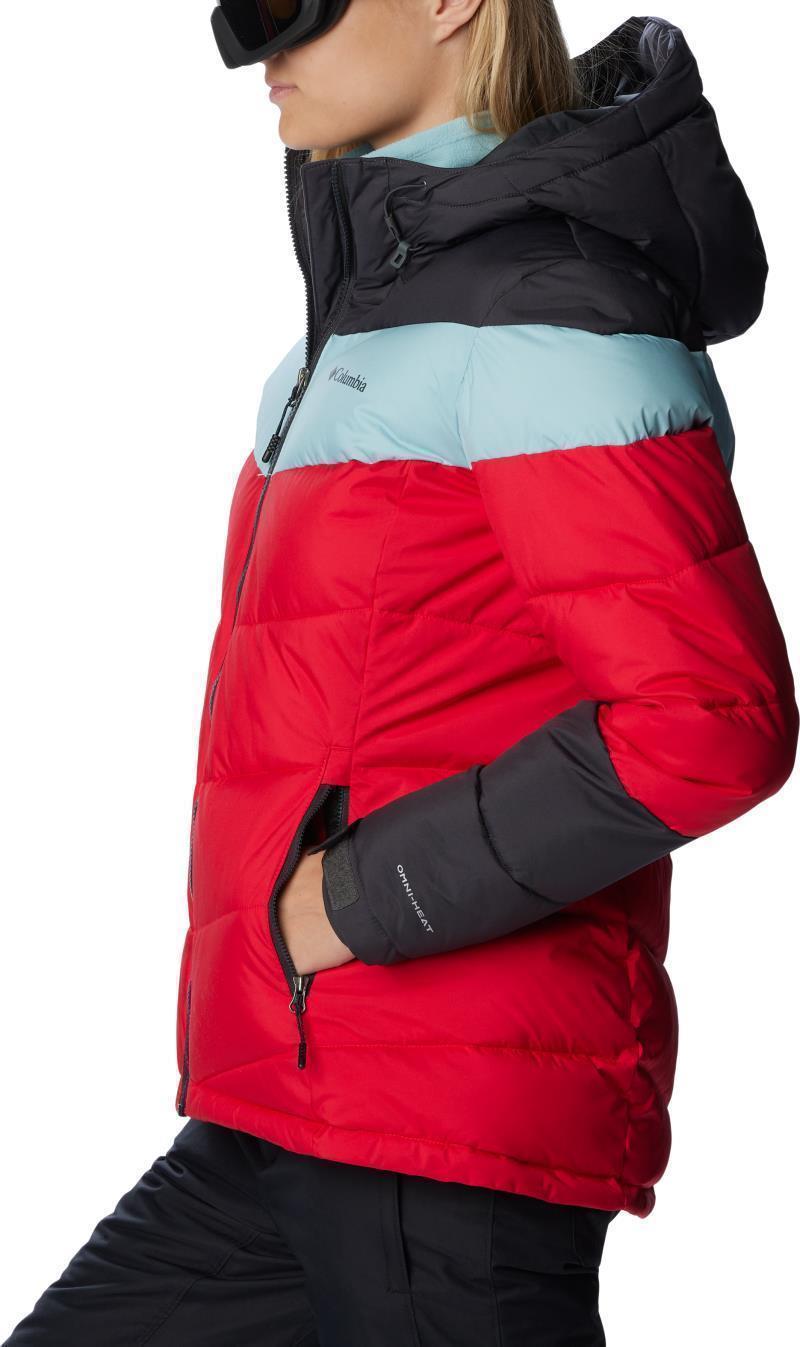 Abbott Peak Insulated Jacket - Womens - Red Lily / Shark / Aqua Haze 6