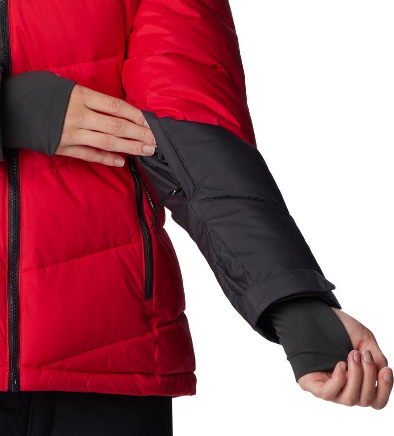 Abbott Peak Insulated Jacket - Womens - Red Lily / Shark / Aqua Haze 8