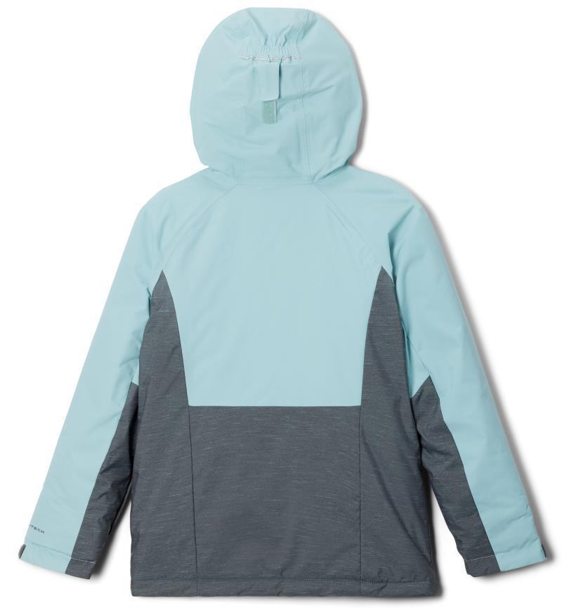 Alpine Action II Jacket - Youth Girls - Shark Heather / Aqua Haze 2