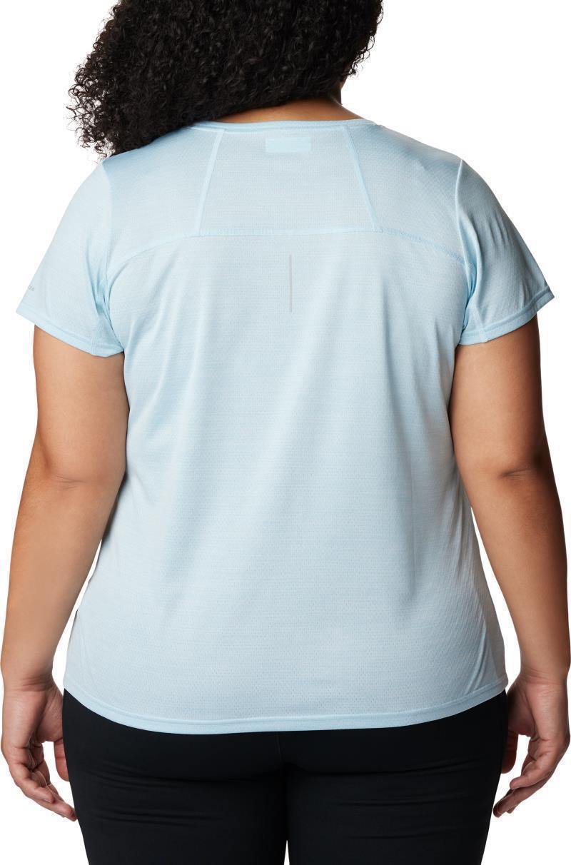 Alpine Chill Zero SS Tee - Plus - Womens - Spring Blue Heather 3