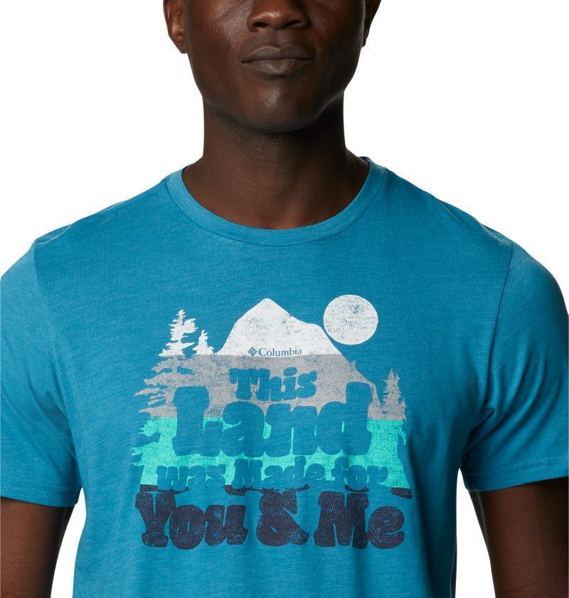 Alpine Way Graphic Tee - Tall - Mens - Deep Marine Heather / Our Land Graphic 5