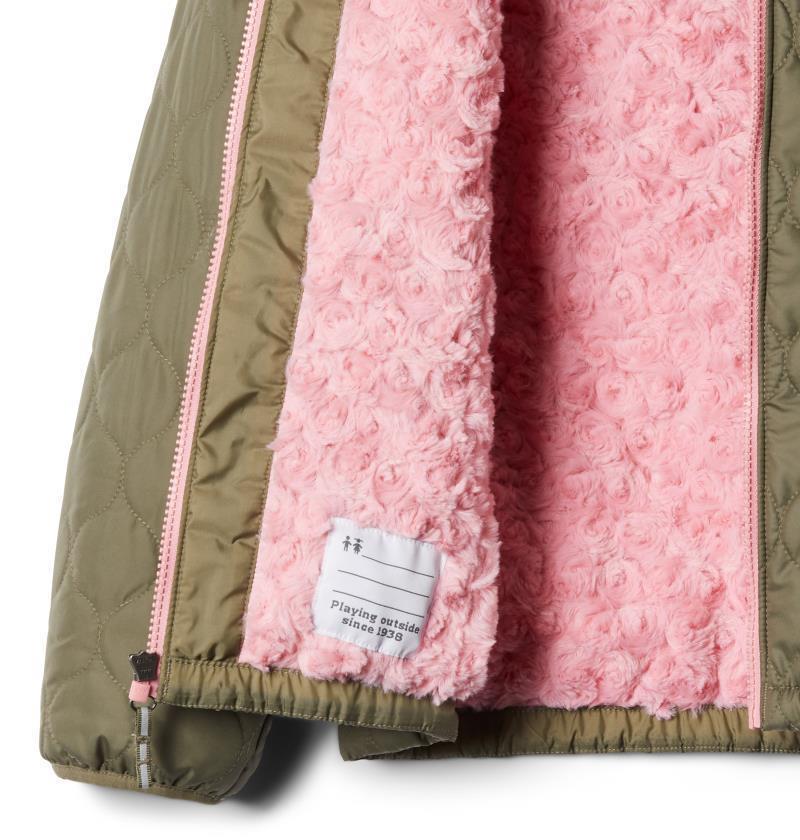 Bella Plush Jacket - Youth Girls - Stone Green 3