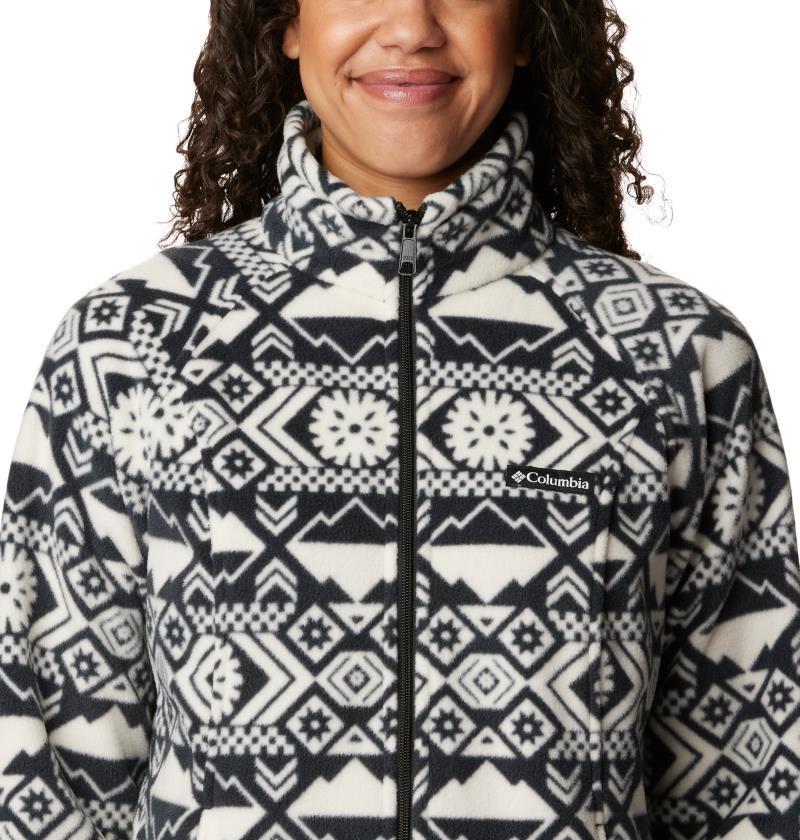 Benton Springs Printed Full Zip - Womens - Black Checkered Peaks Tonal 7