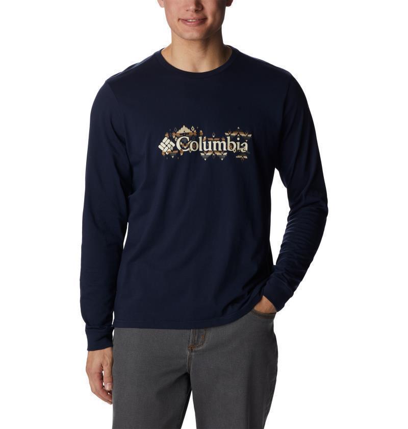CSC Seasonal Logo LS Tee - Big - Mens - collegiate navy / rocky mtn brand 1