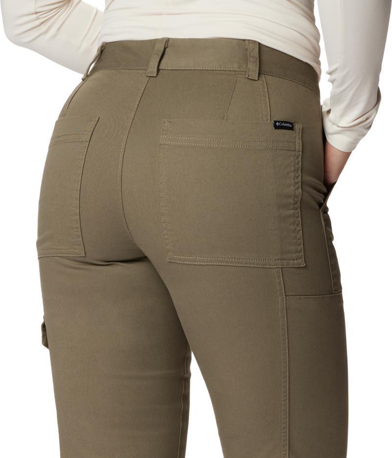 Calico Basin Cotton Pants, Reg - Womens - Stone Green 5