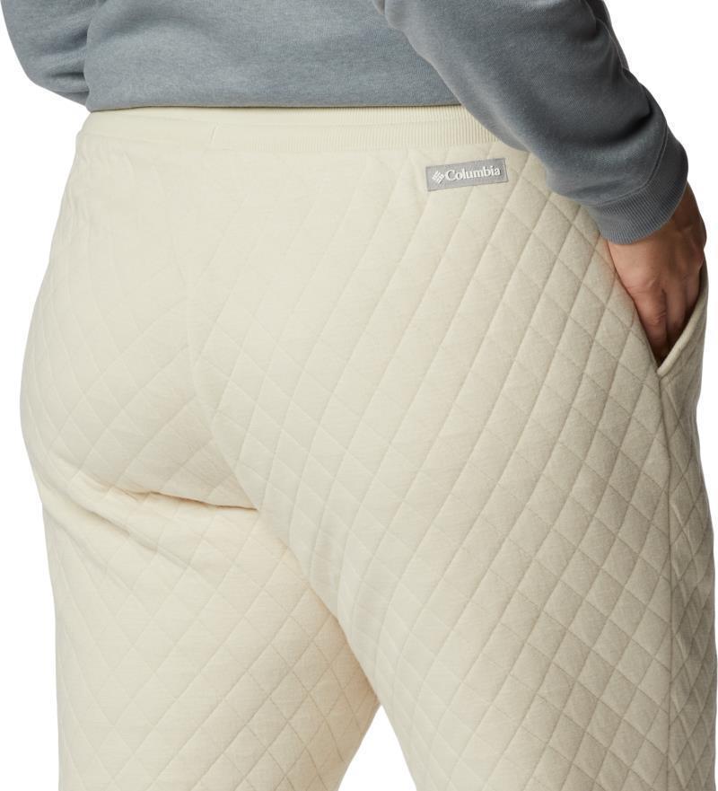 Columbia Lodge Quilted Joggers - Plus - Womens - Chalk 5