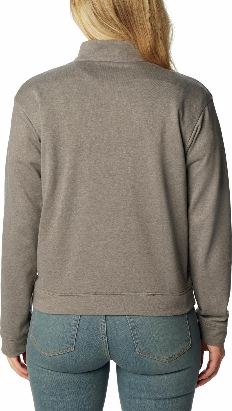 Columbia Trek French Terry Half Zip - Womens - City Grey Heather 2