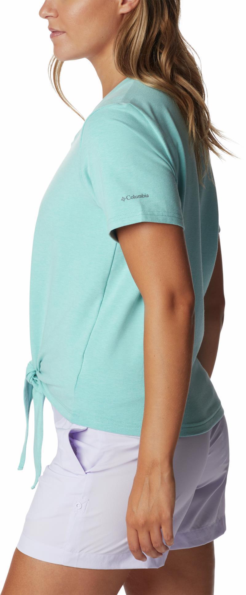 Columbia Trek SS Tee - Womens - Bright Aqua Heather 6
