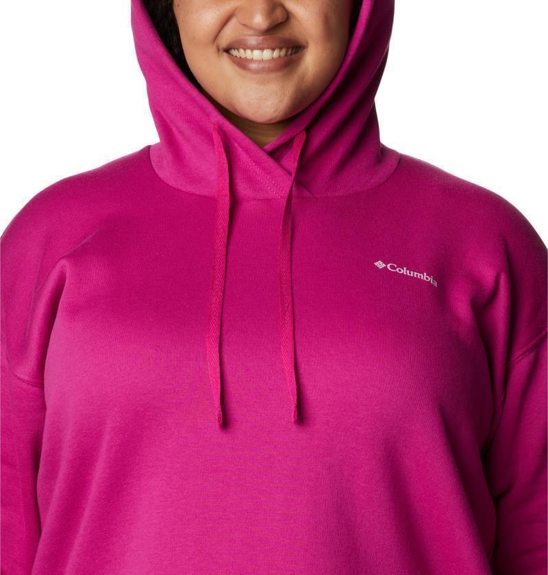Columbia Trek Special Graphic Hoodie - Plus - Womens - Wild Fuchsia / Branded Gradient Vertical 5
