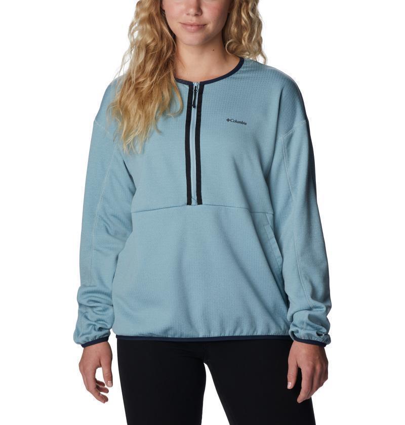 Coral Ridge Half Zip Midlayer - Womens - Stone Blue 1