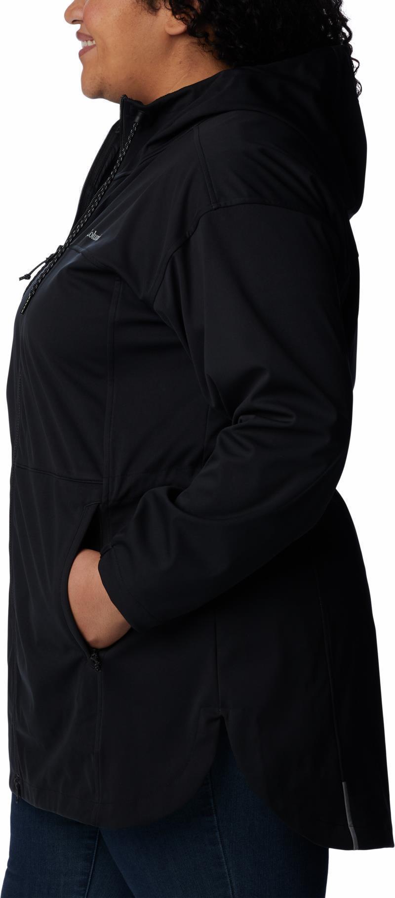 Flora Park Softshell Jacket - Plus - Womens - Black 6