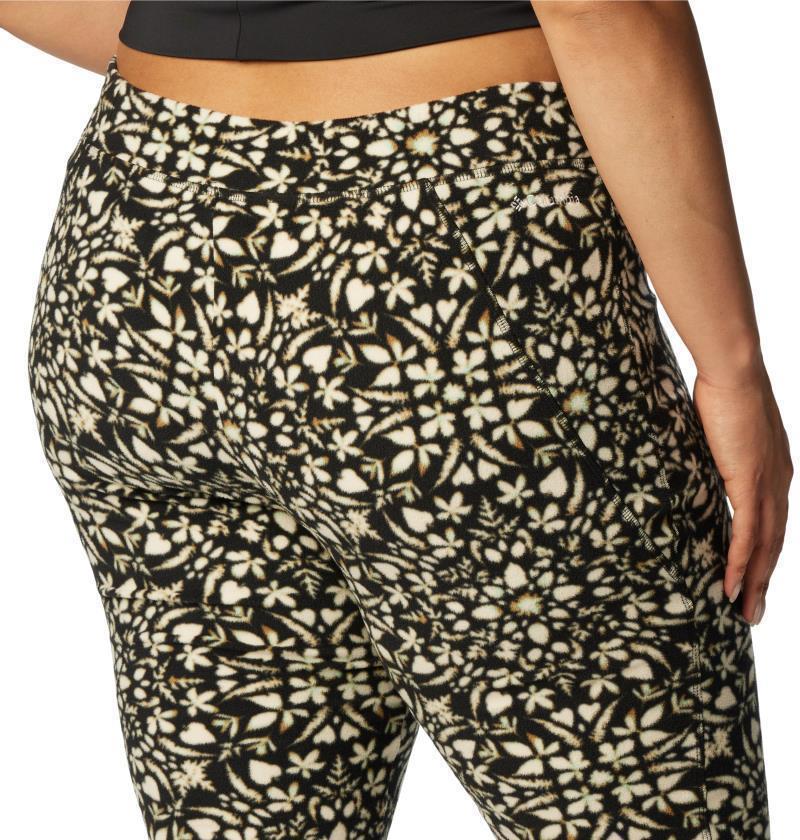 Glacial Fleece Printed Leggings - Plus - Womens - Black Polarize 5