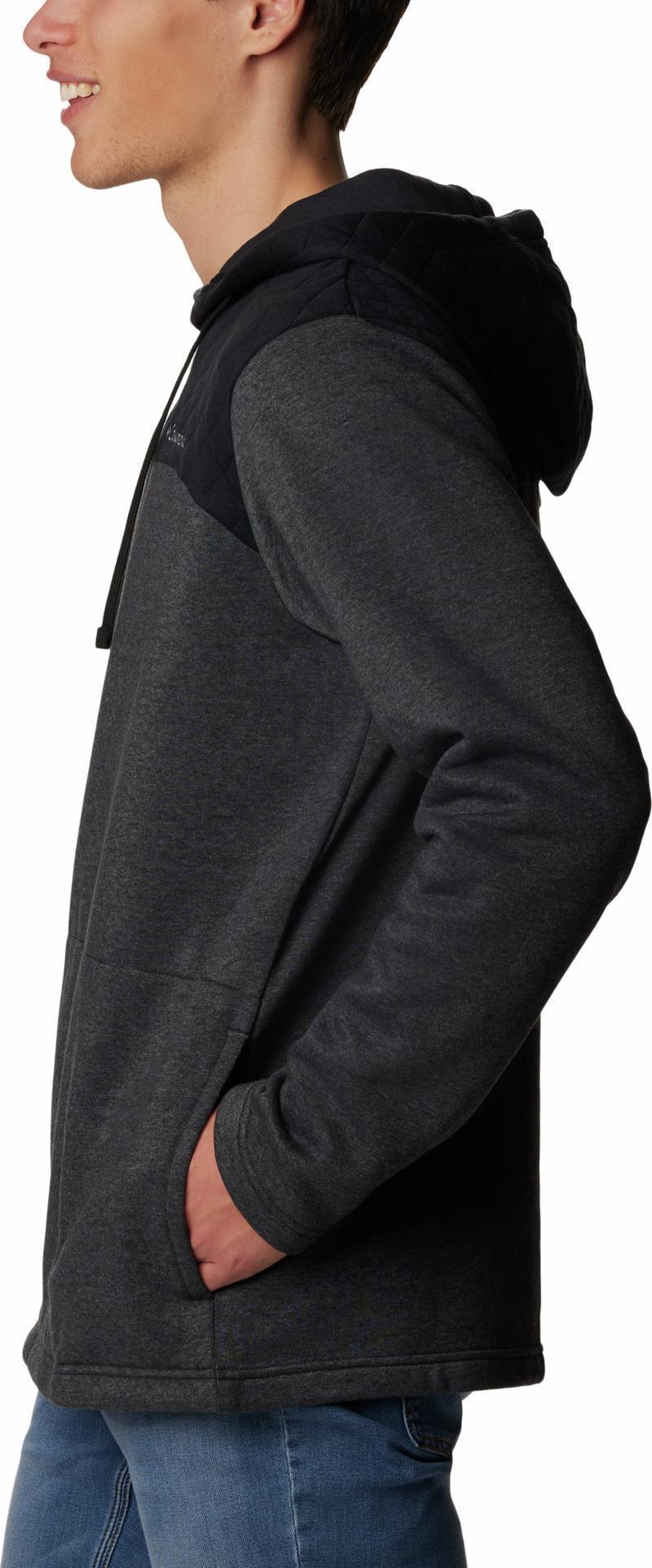 Hart Mountain Quilted Hoodie - Mens - Black Heather 4