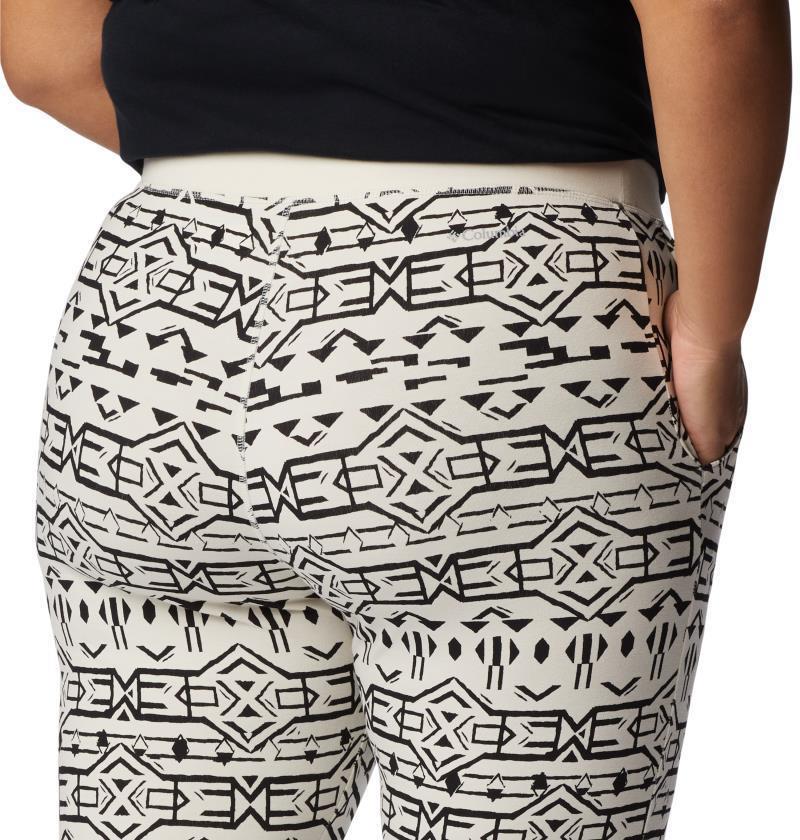 Holly Hideaway Leggings - Plus - Womens - Chalk 80s Stripe 5