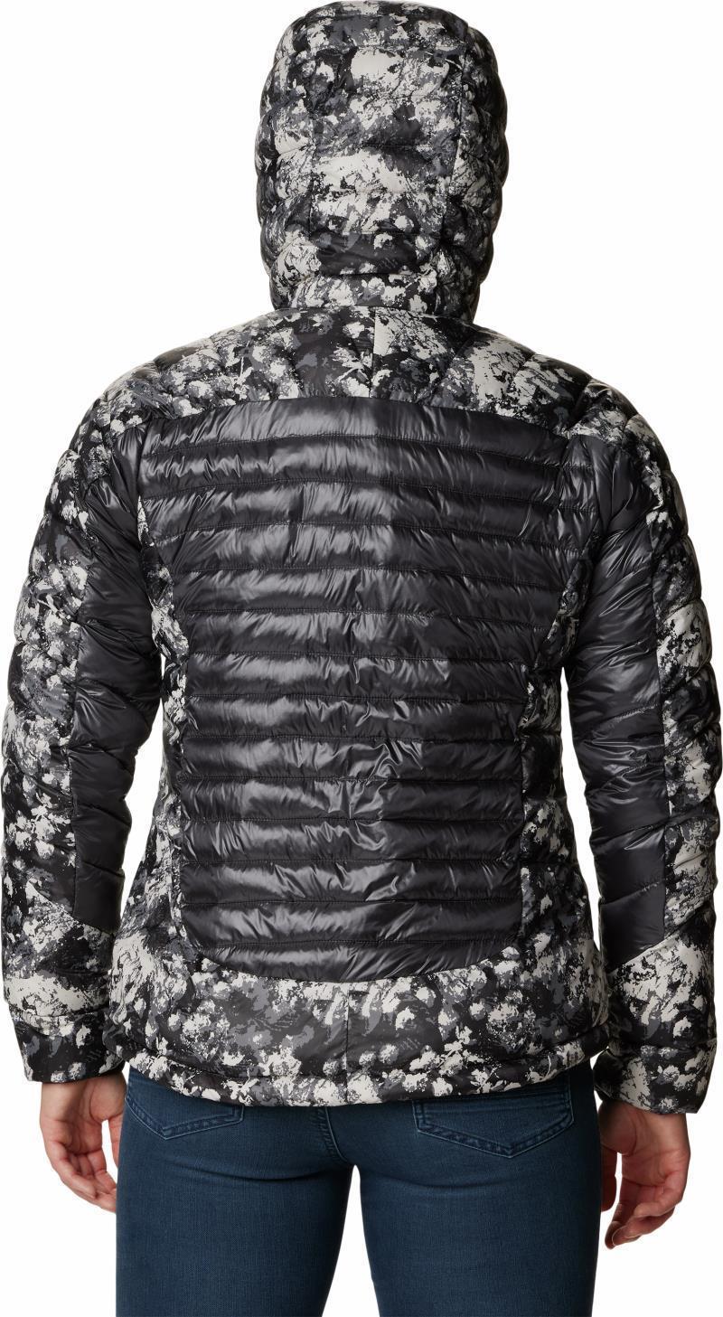 Labyrinth Loop Hooded Jacket - Womens - Shark / Black Iceblooms Print 2