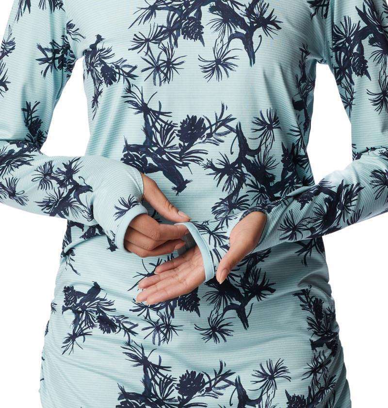 Leslie Falls LS - Womens - Aqua Haze Pinecones 5