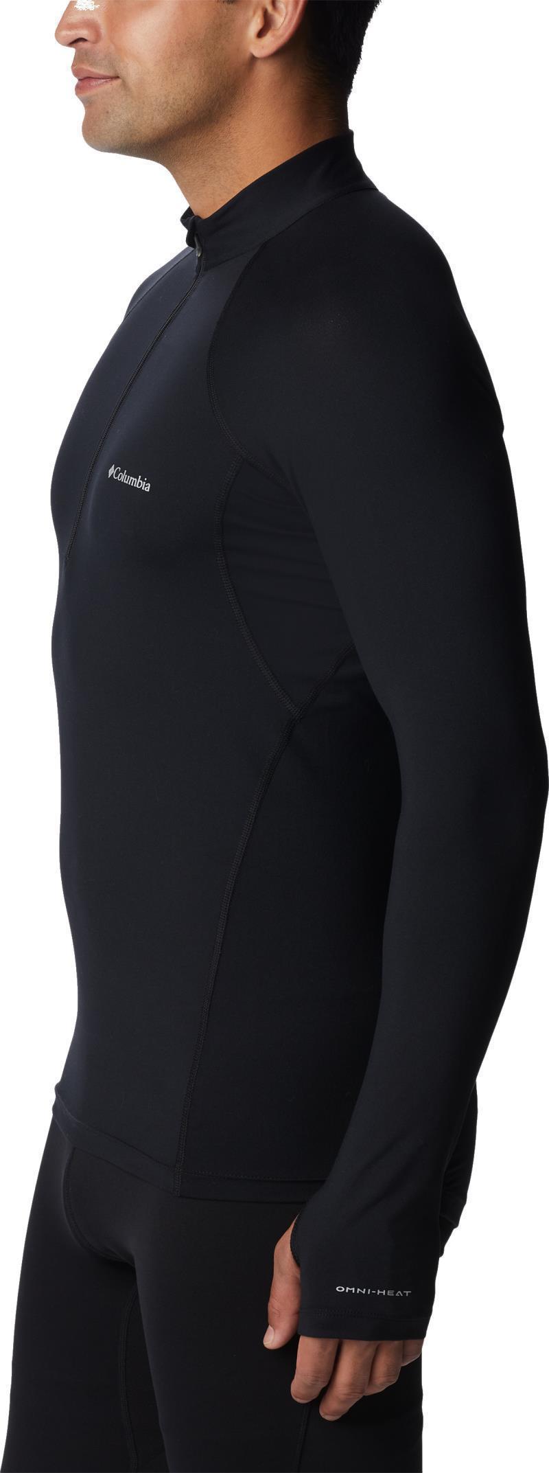 Midweight Stretch LS Half Zip - Mens - Black 3
