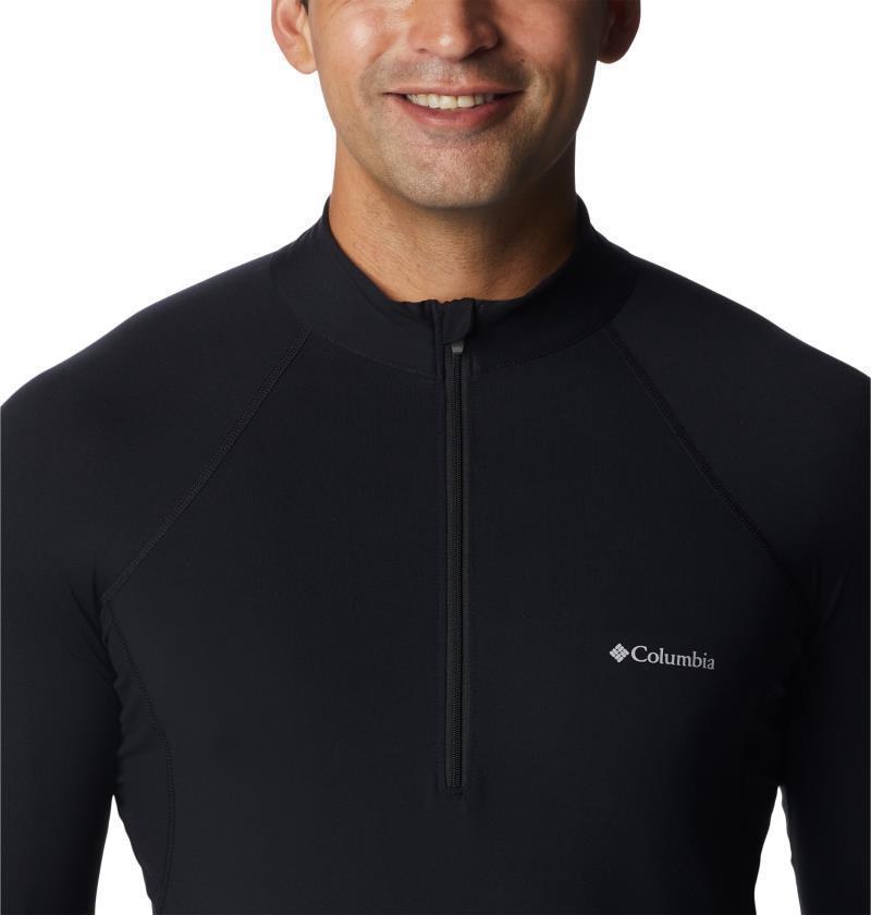 Midweight Stretch LS Half Zip - Mens - Black 4
