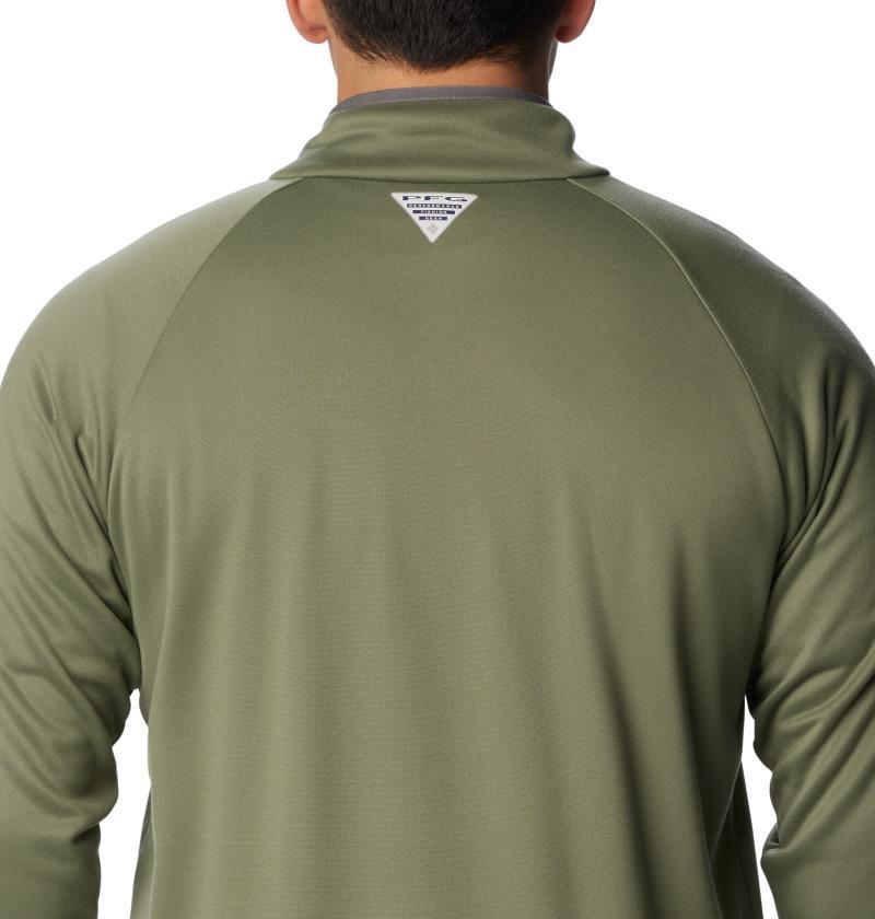 PFG Terminal Fleece 1/4 Zip - Mens - Cypress / City Grey 5