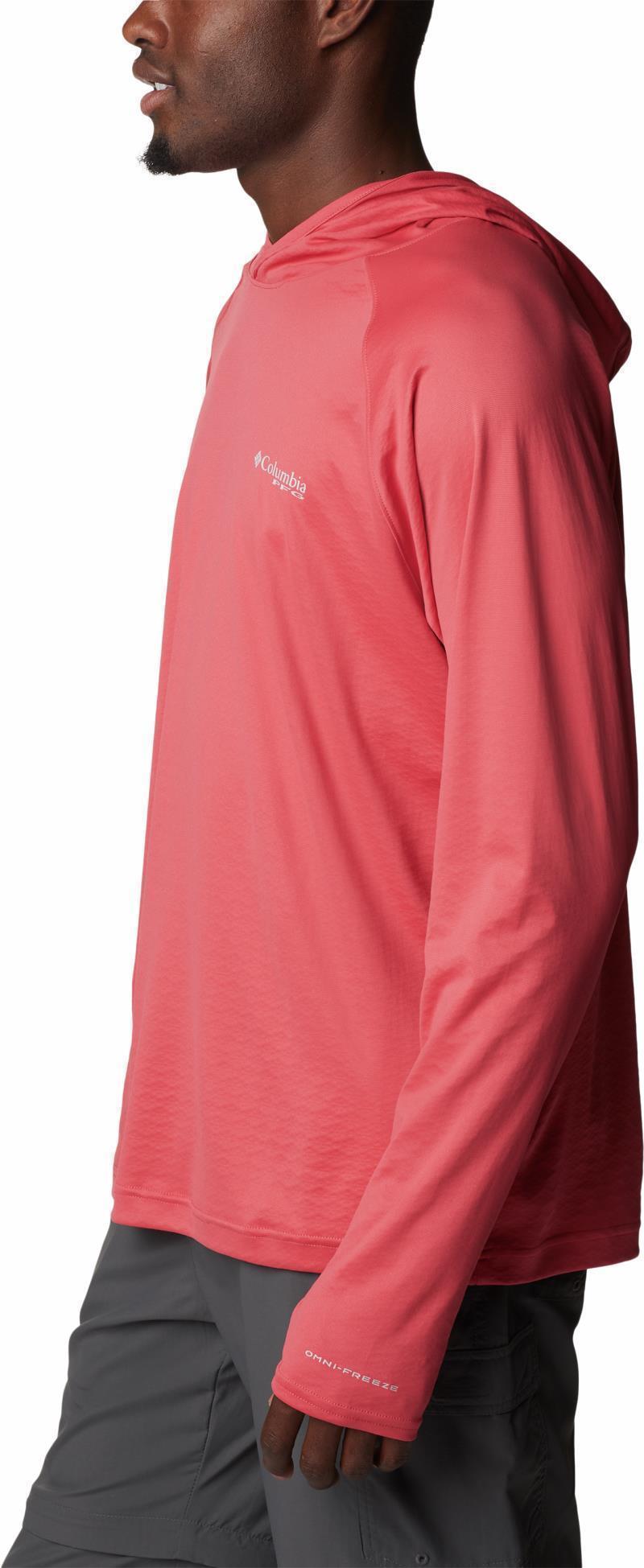 PFG Zero Rules Ice Hoodie - Mens - Sunset Red 8