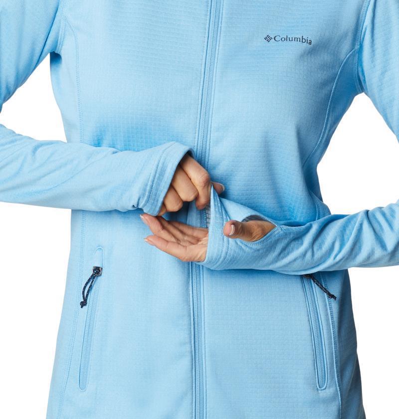 Park View Grid Fleece Full Zip - Womens - Vista Blue Heather 7