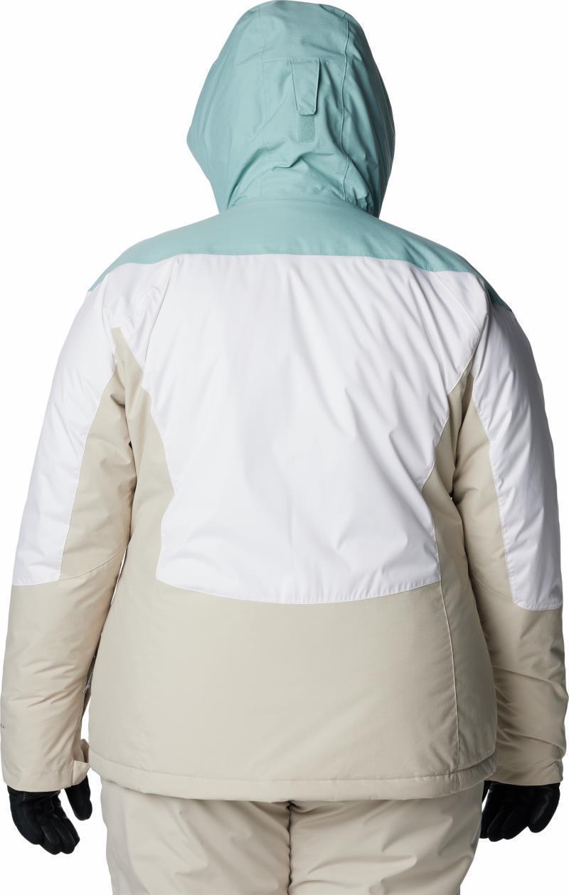 Rosie Run Insulated Jacket - Plus - Womens - White / Aqua Haze / Dark Stone 2